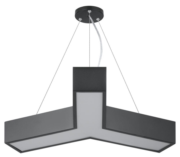 Светильник LED Geometria ЭРА Igrek SPO-141-B-40K-028 28Вт 4000K 1750Лм IP40 600*80 черный подвесной драйвер внутри