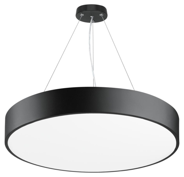 Светильник LED Geometria ЭРА Ring SPO-132-B-40K-088 88Вт 4000К 800*800*80 черный подвесной драйвер внутри