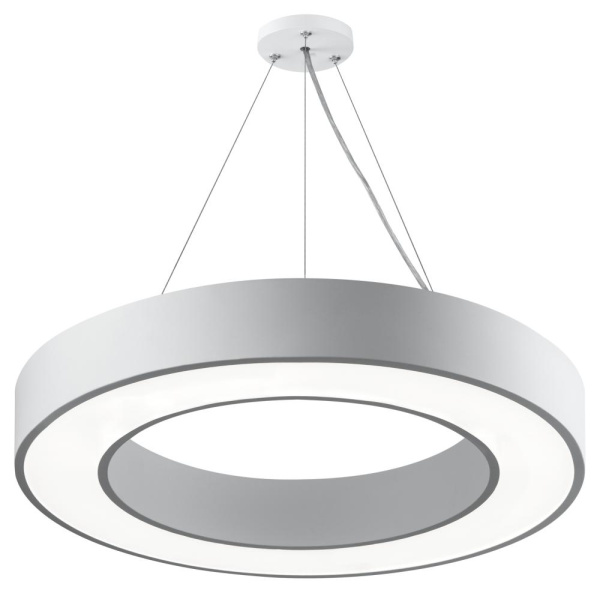 SPO-133-W-40K-045  Светильник LED ЭРА Geometria SPO-133-W-40K-045 Ring 45Вт 4000K 3500Лм IP40 600*80 белый подвесной драйвер внутри