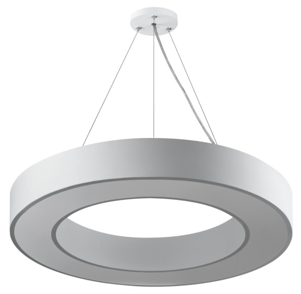 SPO-133-W-40K-045  Светильник LED ЭРА Geometria SPO-133-W-40K-045 Ring 45Вт 4000K 3500Лм IP40 600*80 белый подвесной драйвер внутри