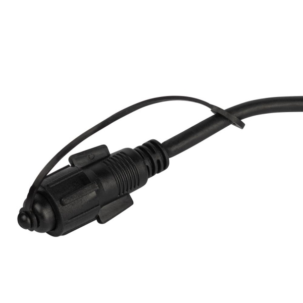 Шнур питания ЭРА ERAPS-K800 для гирлянд IP65 800 Вт 6А каучук черный