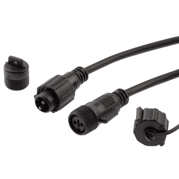 Удлинитель ЭРА ERAPS-U10 для гирлянды IP65, 10 метров каучук черный