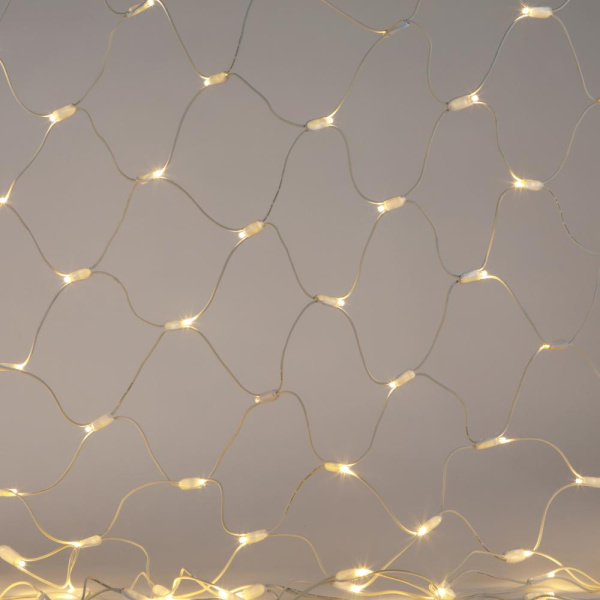 Гирлянда ЭРА ERAPS-SK2 светодиодная новогодняя сеть 1,5x2 м тёплый белый свет 150 LED