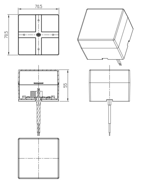 Модуль соединительный светодиодный ЭРА  SML-AC-B-6K-04 для светильников SML 3Вт 6500K 270Лм квадрат черный