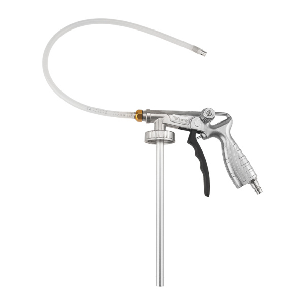 Пистолет для антигравийных и антикоррозийных составов с гибким и прямым соплом + регулятор давления KRANZ