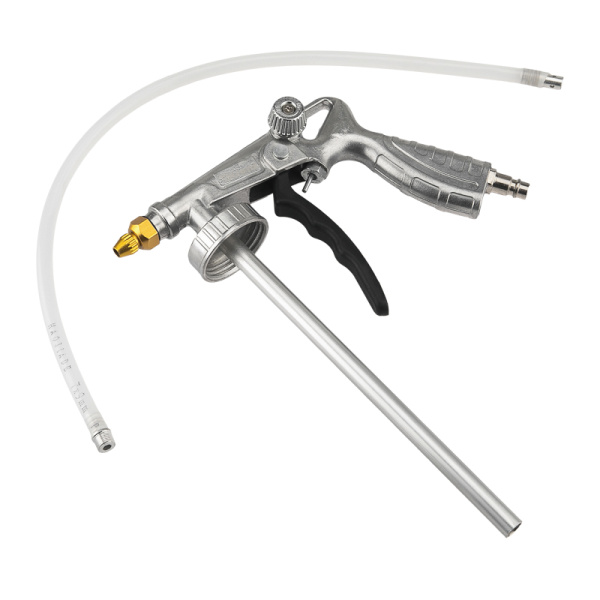 Пистолет для антигравийных и антикоррозийных составов с гибким и прямым соплом + регулятор давления KRANZ