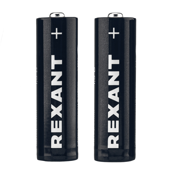 Батарейка алкалиновая AA/LR6 пальчиковая 1,5В блистер 2 шт. REXANT