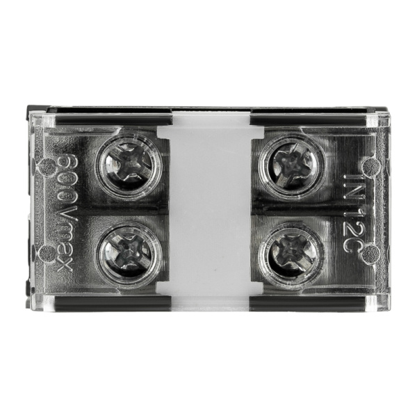 Блок зажимов клеммный БЗД 2х-полюсный 2,5 мм2 20A на DIN-рейку REXANT