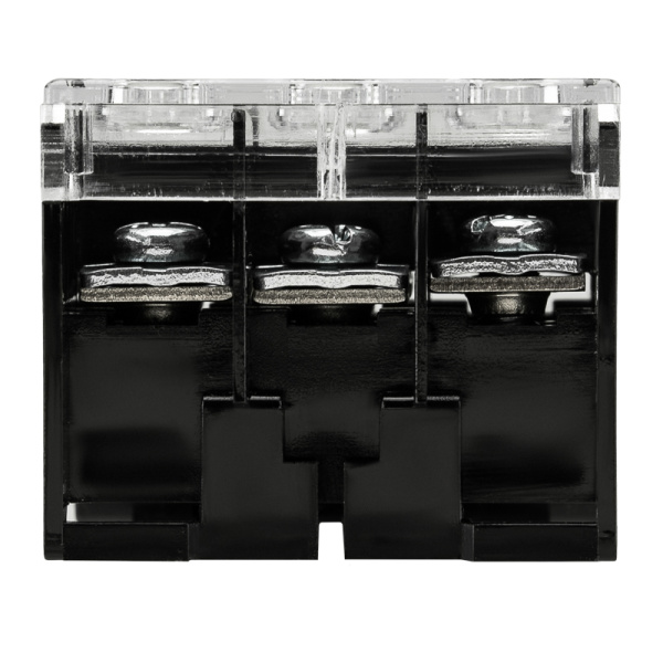 Блок зажимов клеммный БЗД 3х-полюсный 10,0 мм2 50A на DIN-рейку REXANT