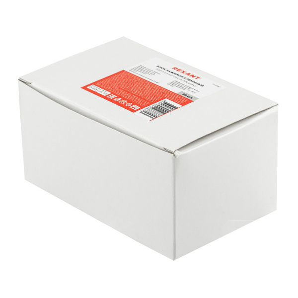 Блок зажимов клеммный БЗД 3х-полюсный 2,5 мм2 20A на DIN-рейку REXANT