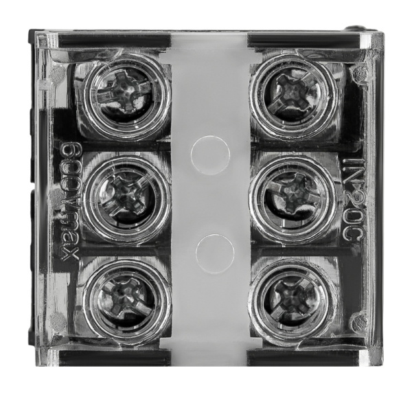 Блок зажимов клеммный БЗД 3х-полюсный 4,0 мм2 30A на DIN-рейку REXANT