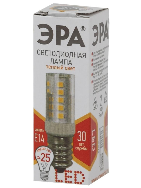 Лампочка светодиодная ЭРА STD LED T25-3,5W-CORN-827-E14 E14 / Е14 3,5Вт теплый белый свет