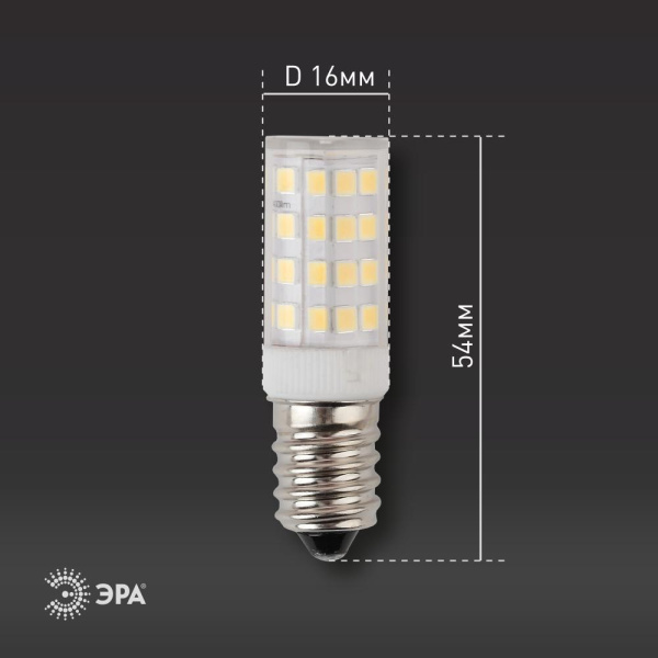 Лампочка светодиодная ЭРА STD LED T25-5W-CORN-827-E14 E14 / Е14 5Вт теплый белый свет