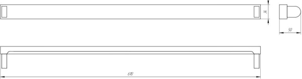 Светильник ЭРА SPO-801-0-001-060 IP20 под 1 светодиодную лампу T8 G13 LED 600мм