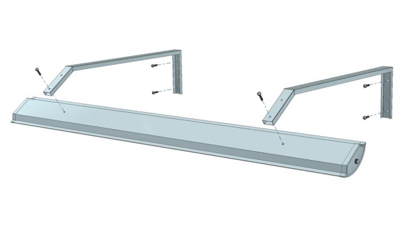 Кронштейн для школьных досок ЭРА SPO-SCHOOL-SET для светильников ДПО в комплекте 2шт