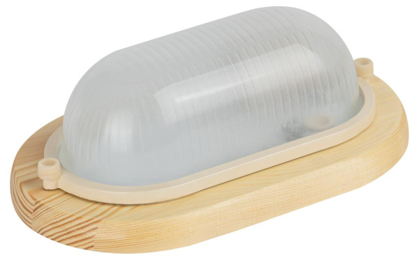 Светильник ЭРА НБО 04-60-011 Кантри дерево/стекло IP54 E27 max 60Вт 232х140 овал клен