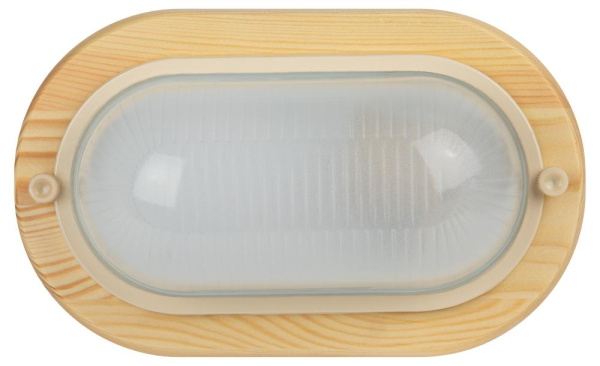 Светильник ЭРА НБО 04-60-011 Кантри дерево/стекло IP54 E27 max 60Вт 232х140 овал клен