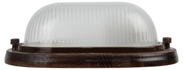 Светильник ЭРА НБО 04-60-021 Кантри дерево/стекло IP54 E27 max 60Вт 232х140 овал орех