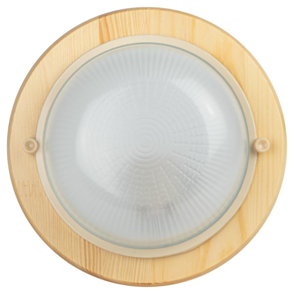 Светильник ЭРА НБО 03-60-011 Кантри дерево/стекло IP54 E27 max 60Вт D220 круг клен