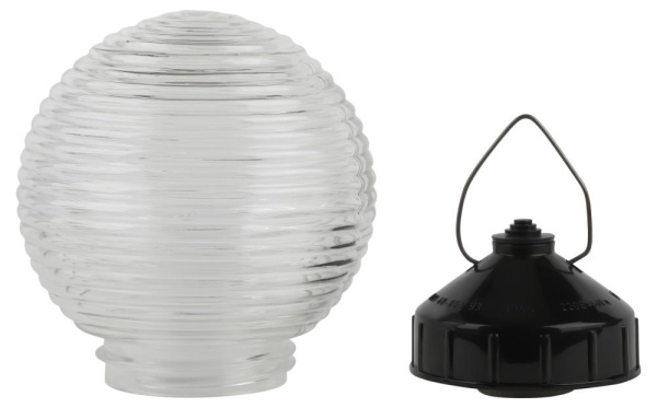 Светильник ЭРА НСП 01-60-003 подвесной Гранат стекло IP44 E27 max 60Вт D150 шар