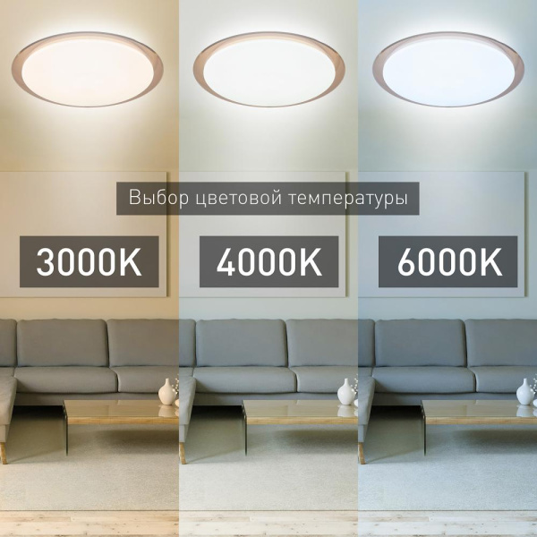 Светильник потолочный светодиодный ЭРА Классик с ДУ SPB-6-70-RC Saturn 70Вт 3000-6500К 5950Лм коричневый кант