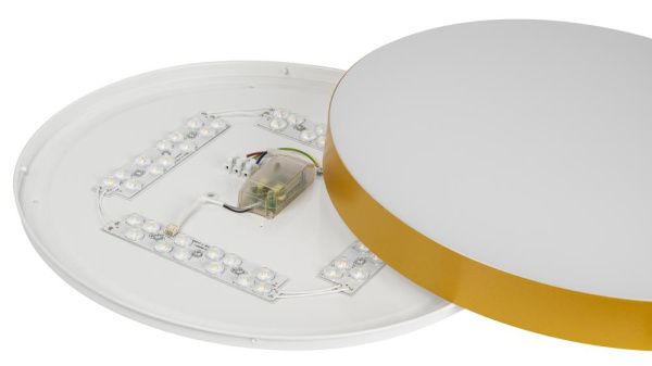 Светильник потолочный светодиодный ЭРА Relict 48 Pult SPB-6-60-RC MG с ДУ 60Вт 3000-6500К Золото