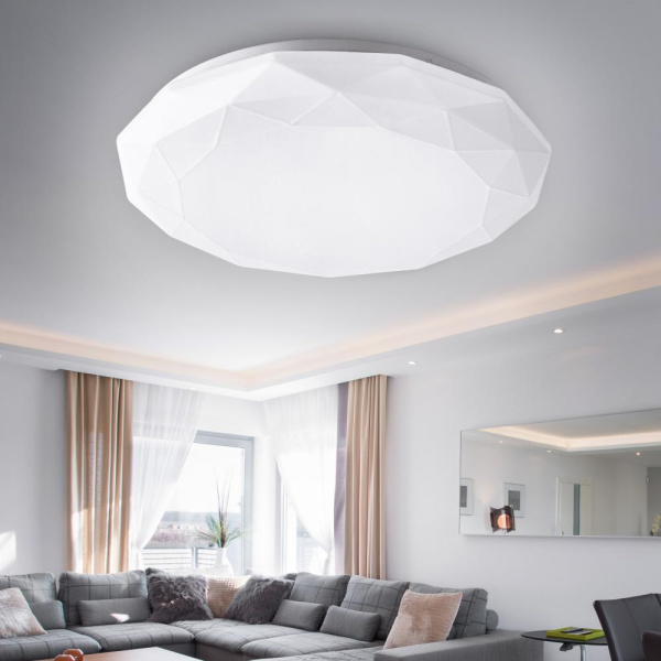 Светильник потолочный светодиодный ЭРА Slim без ДУ SPB-6 Slim 6 15-4K 15Вт 4000K