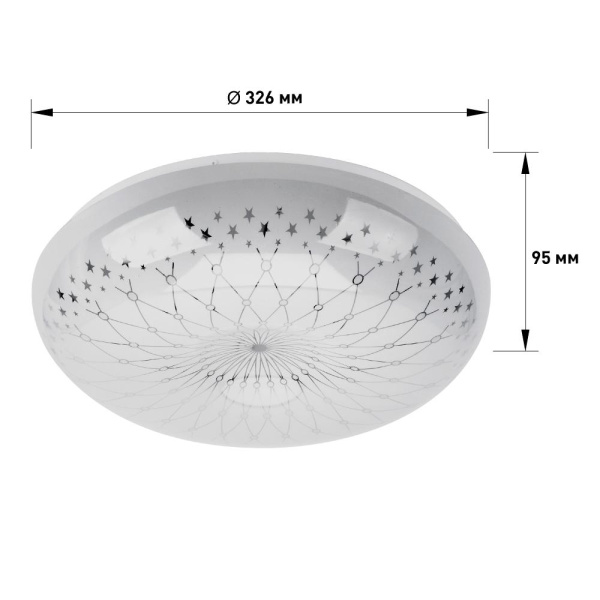 Светильник потолочный светодиодный ЭРА SPB-6-24-4K Feya без ДУ 24Вт 4000K