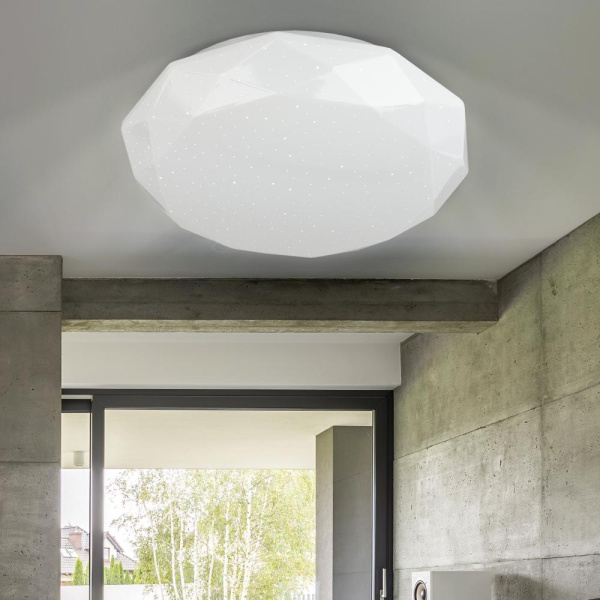 Светильник потолочный светодиодный ЭРА SPB-6-50-4K Sparkle без ДУ 50Вт 4000K