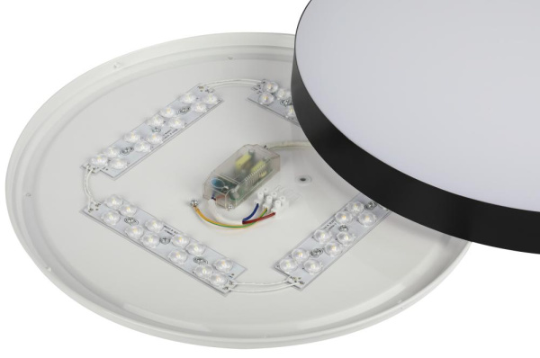 Светильник потолочный светодиодный ЭРА Relict 48 SPB-6-60 4К BK 60W 4000K Черный