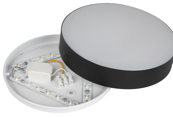 Светильник потолочный светодиодный ЭРА Relict 22 SPB-6-20 4К BK 20W 4000K Черный