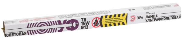 Бактерицидная ультрафиолетовая лампа ЭРА UV-С ДБ 15 Т8 G13 15 Вт Т8