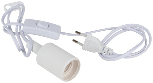 Светильник для растений ЭРА FITO-Holder E27 с проводом и выключателем для фитоламп с цоколем Е27