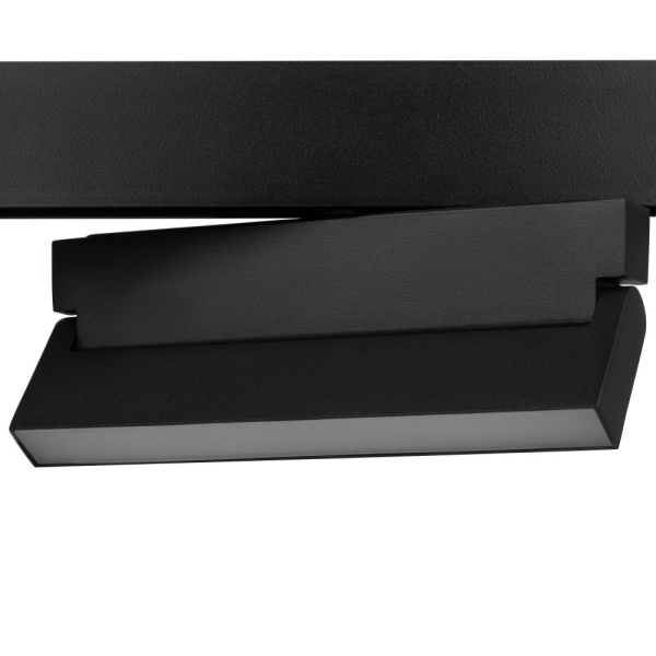 Магнитный трековый светильник ЭРА TRM20-2-22-12W3K-B для системы NOVA 48V 12Вт 3000К заливающий свет черный