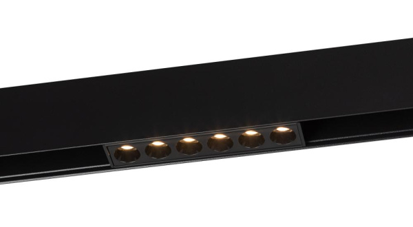 Магнитный трековый светильник ЭРА TRM20-3-11-6W3K-B для системы NOVA 48V 6Вт 3000К направленный свет черный