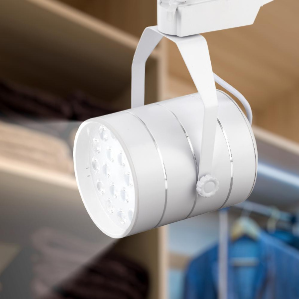 Трековый светильник однофазный ЭРА TR3 - 18 WH светодиодный SMD 18Вт 4000К 1260Лм белый