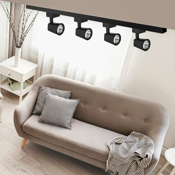 Трековый светильник однофазный ЭРА TR4 - 10 BK светодиодный COB 10Вт 4000К 700Лм черный