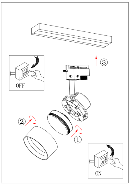 Трековый светильник однофазный ЭРА TR16 GX53 WH под лампу белый