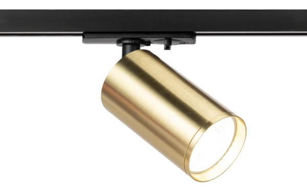 Трековый светильник однофазный ЭРА TR39-GU10 BS под лампу MR16 латунь