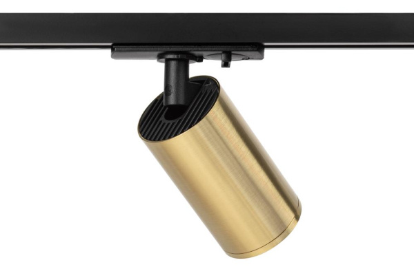 Трековый светильник однофазный ЭРА TR39-GU10 BS под лампу MR16 латунь