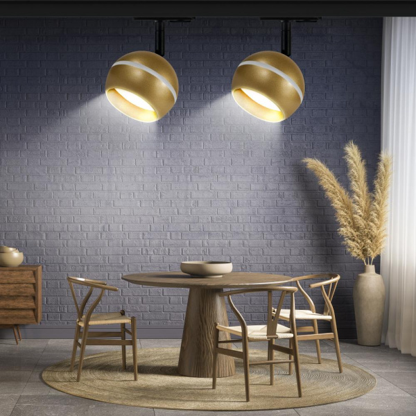 Трековый светильник однофазный ЭРА TR47 - GX53 MG под лампу GX53 матовое золото