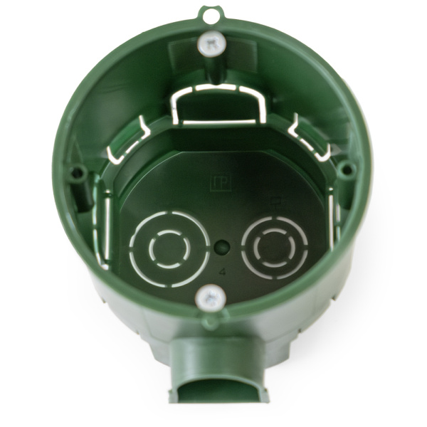 Коробка установочная 80-0550См углубленная безгалогенная (HF) 68х60 с саморезами (8шт/уп) Промрукав