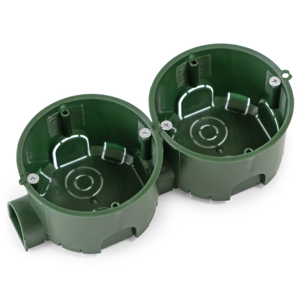 Коробка установочная 80-0560См безгалогенная (HF) 68х45 с саморезами (8шт/уп) Промрукав