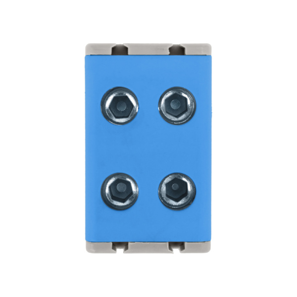 Клемма вводная силовая КВС 6-50мм² 2-рядная синяя распределительная REXANT