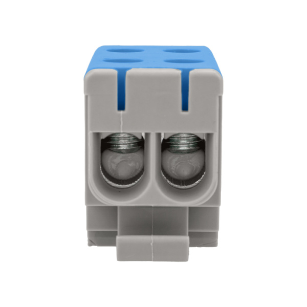 Клемма вводная силовая КВС 6-50мм² 2-рядная синяя распределительная REXANT