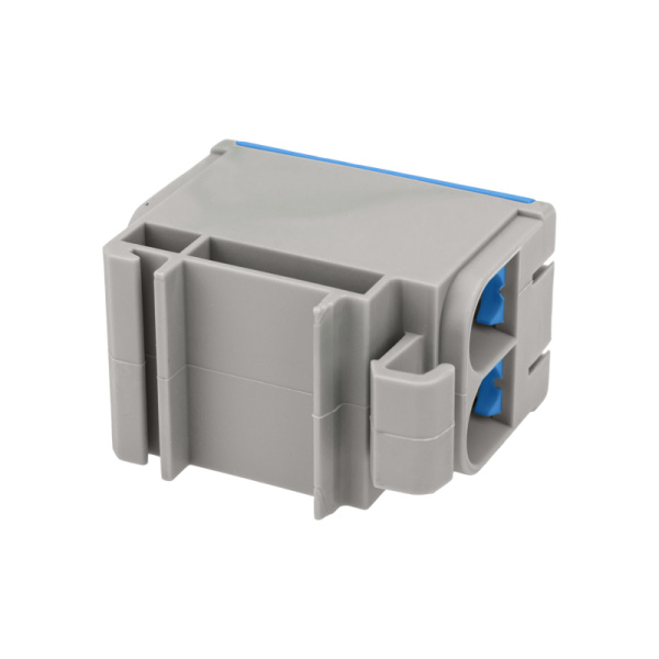 Клемма вводная силовая КВС 6-50мм² 2-рядная синяя распределительная REXANT