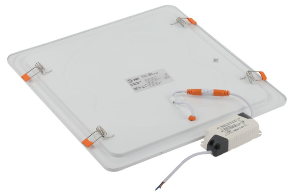 LED 2-24-4K Светильник ЭРА светодиодный квадратный LED 24W 220V 4000K (20/180)