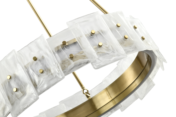 Люстра  подвесная ZORTES CLOUD-STONE ZRS.90610.60, Мощность - 50Вт, Тип лампы: LED, В -950мм/550мм / Ш - ø600мм