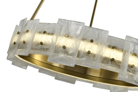 Люстра  подвесная ZORTES CLOUD-STONE ZRS.90610.60, Мощность - 50Вт, Тип лампы: LED, В -950мм/550мм / Ш - ø600мм
