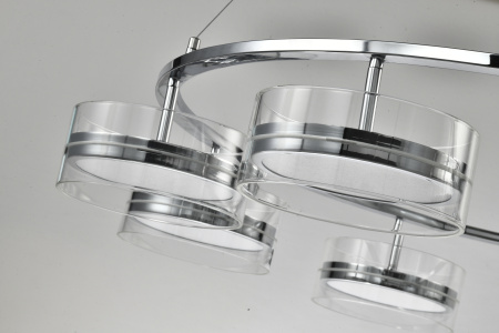 Люстра  подвесная ZORTES DONUT ZRS.1802.08, Мощность - 96Вт, Тип лампы: LED, В -1650мм / Ш - ø1050мм